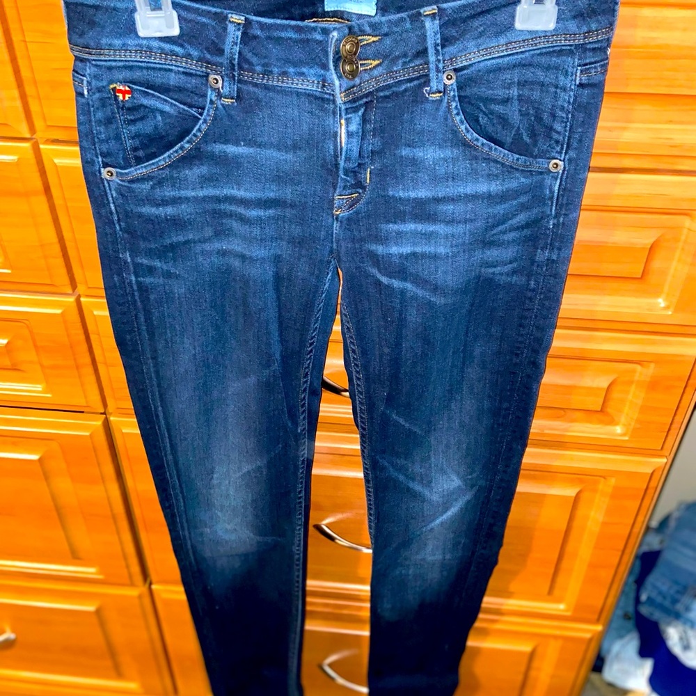 Hudson womens Collin flap skinny jeans